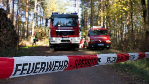 Feuerwehr im Wald