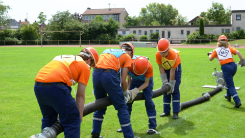 Jugendfeuerwehr im Einsatz