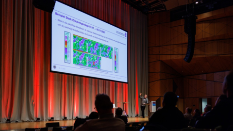 Bühne mit Präsentation Bühne mit Präsentation