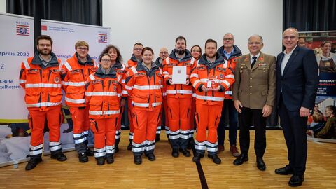 Gruppebild des 2. Platzes - Johanniter-Unfall-Hilfe Regionalverband Mittelhessen Gruppebild des 2. Platzes - Johanniter-Unfall-Hilfe Regionalverband Mittelhessen